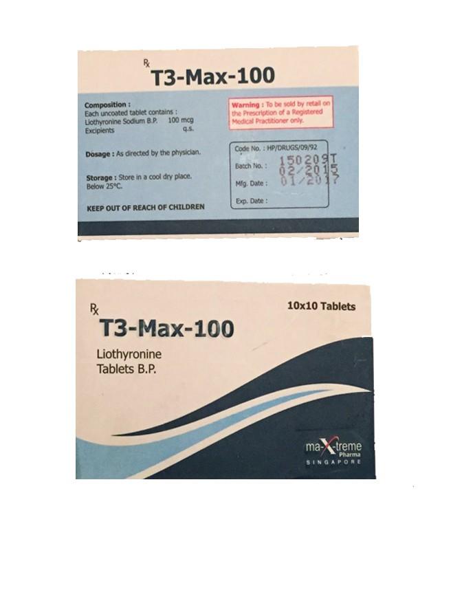 T3 Max Triiodothyronine generika 100mcg